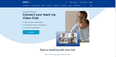 IONOS Videochat: Simple, secure, free